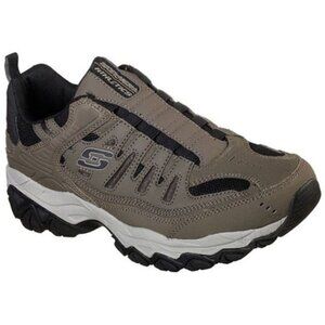 SKECHERS Men's Slip On Sneakers, Khaki Tan,  Size 14 Extra Wide EEEE